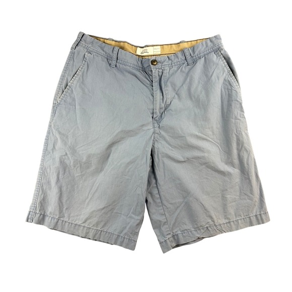 Izod Other - IZOD Saltwater Shorts Men 34 Blue 100% Cotton Chino Flat Front Pockets‎ Summer